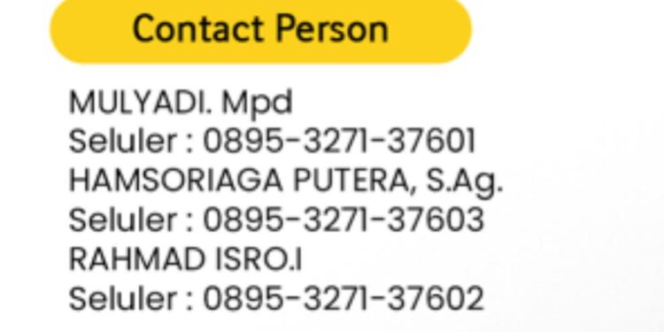 Kontak Person Pelayanan PPDB SMAN 3 Piktif