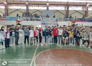 Bupati Tanggamus Menutup Kejuaraan Kompetisi Basket Ball Bupati CUP