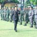 Kapolres AKBP Kurniawan Ismail SIK Sebagai Inspektur Upacara HUT Bhayangkara Ke-77 di Halaman Pemkab Lampura