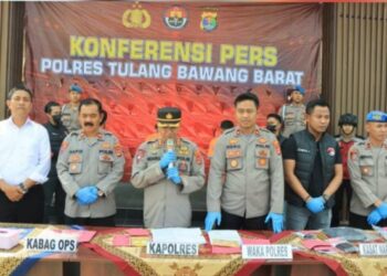 Tiga Orang Tersangka Penyalah Guna Narkoba Jenis Sabu-Sabu di Tangkap Petugas Polres Tulang Bawang Barat