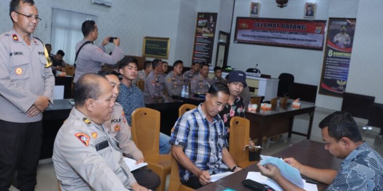 Puslitbang Polri Lakukan Penelitian  Aksi Kejahatan Premanisme di Polres Lampung Utara