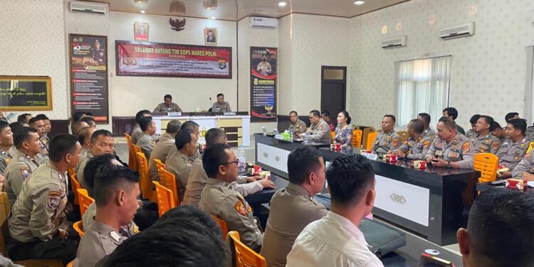 Tim SOPS Mabes Polri Kunjungi Polres Lampung Utara Gelar