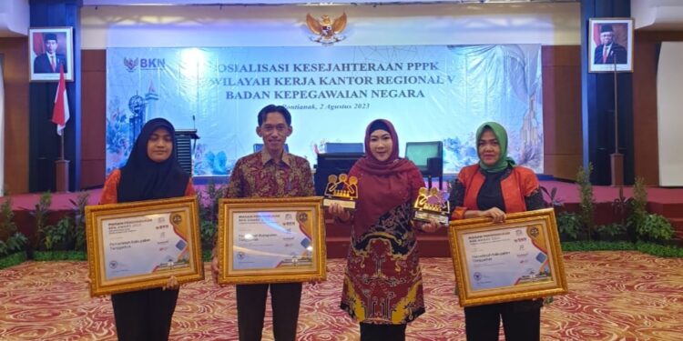 Kabupaten Tanggamus Tanggamus Raih 3 Penghargaan BKN Award Tahun 2023