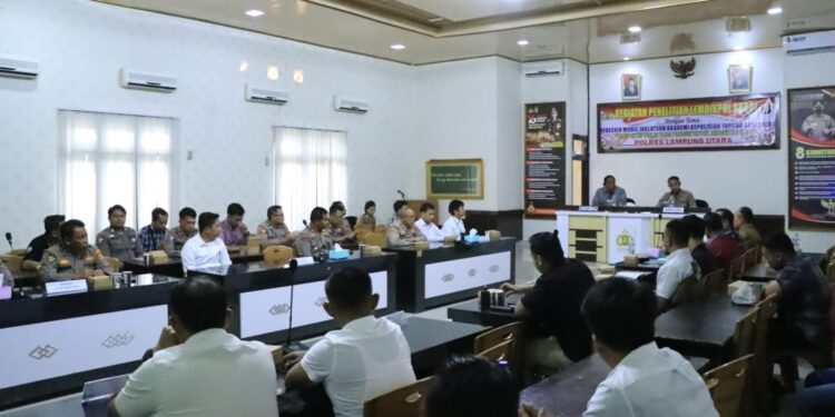 Lemdiklat Akpol Kujungi Polres Lampung Utara Lakukan Penelitian Alumni Akpol Angkatan Tahun 2018-2022
