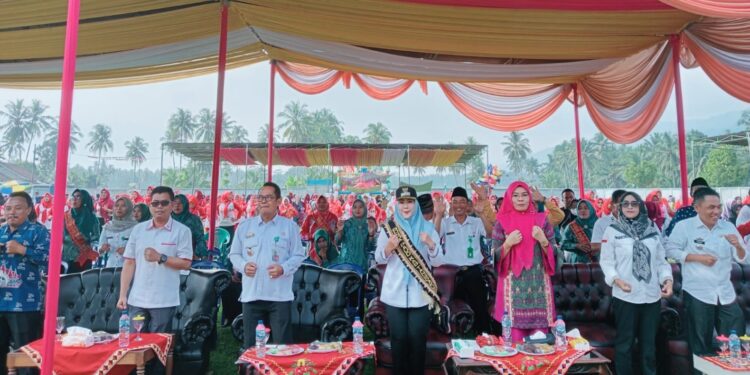 Bupati Tanggamus Hadiri HUT Himpaudi Ke-18 di Lapangan Pekon Sukaraja