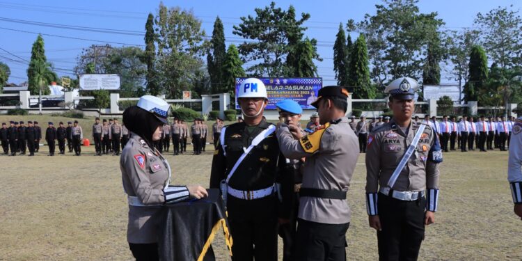 Polres Lampung Utara Gelar Upacara Oprasi Zebra Krakatau