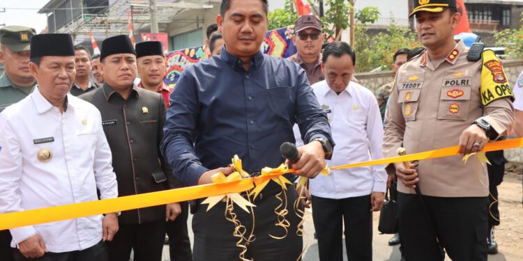 Polres Lampung Utara Launching Kampung Bersih Narkoba di Tanah Miring Kelurahan Kotaalam