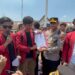 Polres Lampung Utara Amankan Aksi Damai Solidaritas Ikatan Mahasiswa Muhammadiyah Kotabumi