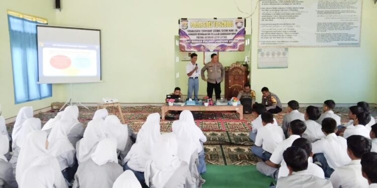 Polres Lampung Utara Galakan Police Goes To School Sambangi Sekolah