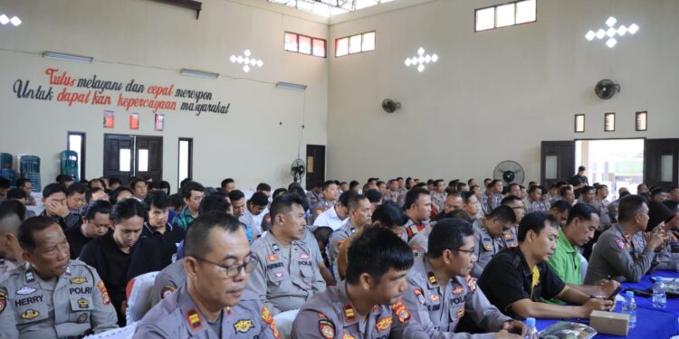 Polres Lampung Utara Gelar Lat Pra Ops Mantap Brata Krakatau 2023 Tahapan Pemilu