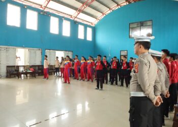 Sat Lantas Polres Pesisir Barat Gelar Tes Seleksi PKS Terhadap Pelajar Tingkat SLTA