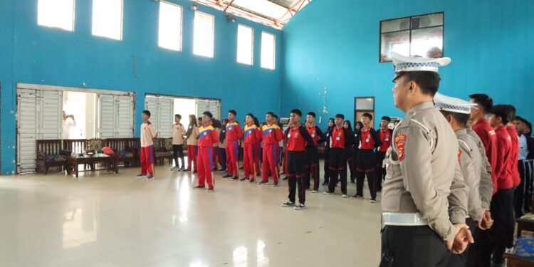 Sat Lantas Polres Pesisir Barat Gelar Tes Seleksi PKS Terhadap Pelajar Tingkat SLTA