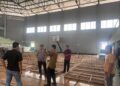 Kapolres Lampung Utara Cek Penyimpanan Gudang Logistik KPU Pemilu 2024 di Gor Stadion Sukung
