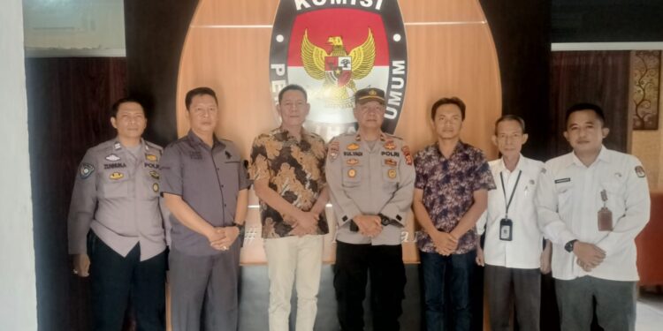 Colling System Jelang Pemilu 2024, Jajaran Polres Lampung Utara Kunjungi KPU