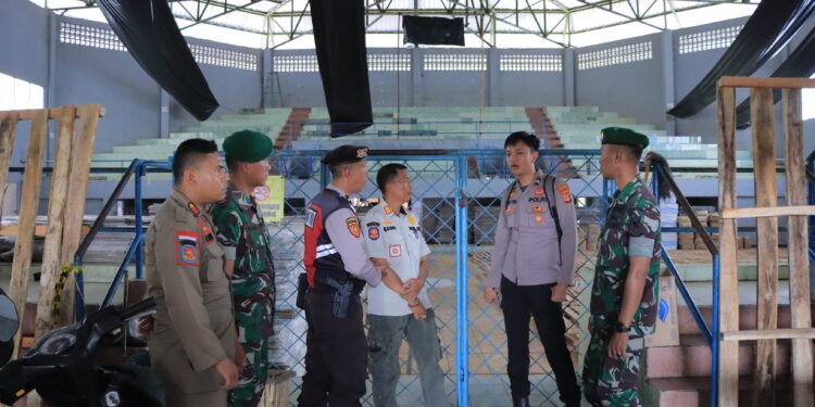 Petugas Gabungan Gelar Patroli Sambangi Kantor Bawaslu, KPU Dan Gudang Logistik Pemilu