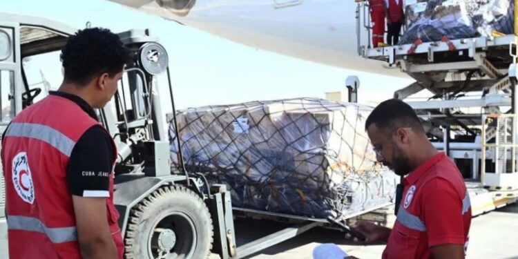 Untuk Ketiga Kalinya Pesawat Pembawa Bantuan Dari Indonesia Ke-Gaza Tiba di El Arish