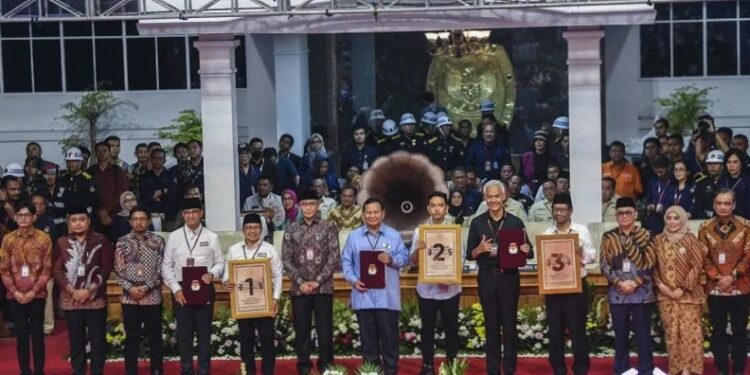 Komisi Pemilihan Umum Tetapkan Pasangan Anies Nomor Urut 1, Prabowo 2, Ganjar Nomor 3