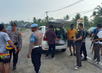 Polres Pesisir Barat Lakukan Penyekatan dan Razia Kendaraan Pasca Terjadi Tahanan Polda Kabur