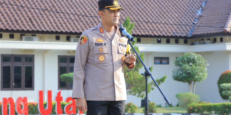 Ratusan Personel Polres Lampura di Terjunkan Amankan Perayaan Natal 2023