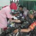 Ratusan Anggota TNI Kodam II/Sriwijaya Sumsel Gelar Bakti Sosial Lakukan Donor Darah