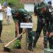 Korem 043 Gatam Bandar Lampung Lakukan Penanaman Pohon Penghijauan